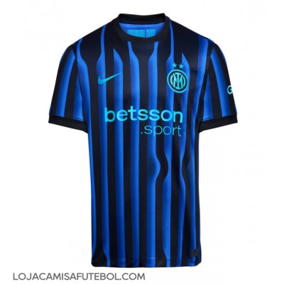 Camisa de Futebol Inter Milan Nicolo Barella #23 Equipamento Principal 2025-26 Manga Curta Camisa de Futebol Inter Milan Nicolo Barella #23 Equipamento Principal 2025-26 Manga Curta